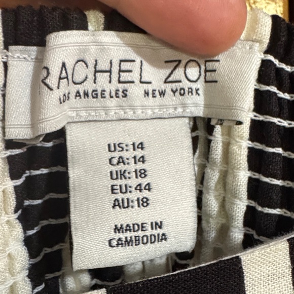 Rachel Zoe Monochrome Striped Dress - Picture 2 of 11